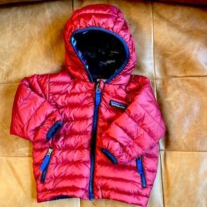 Patagonia Baby Reversible Down Sweater Hoody (sz 12-18 mos)